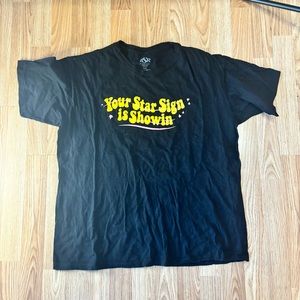 BSR BY SAMII RYAN BLACK YOUR STAR SIGN IS SHOWIN T SHIRT SIZE XL
